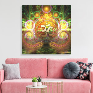 Goldene Aum-Träume Leinwand