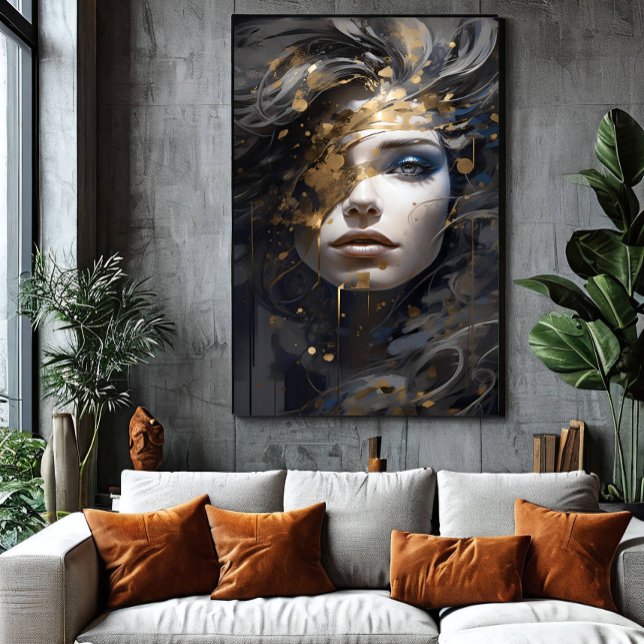 Goldene Aura Leinwanddruck (Von Creator hochgeladen)