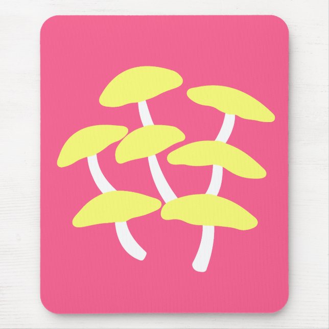 Goldene Austern-Seitenablage  Mousepad (Vorne)