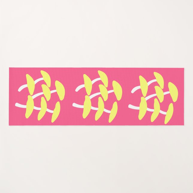 Goldene Austern-Yoga-Matte Yogamatte (Vorderseite (Horizontal))
