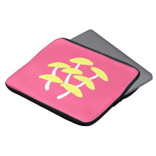 Goldene Austernpilz-Laptoptasche Laptopschutzhülle