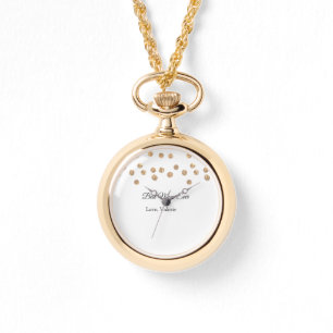 Goldene Bälle Glitzer Mama gibt Mutter je einen Na Armbanduhr