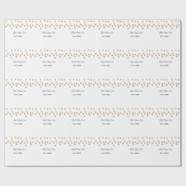 Goldene Bälle Glitzer Mama gibt Mutter je einen Na Geschenkpapier