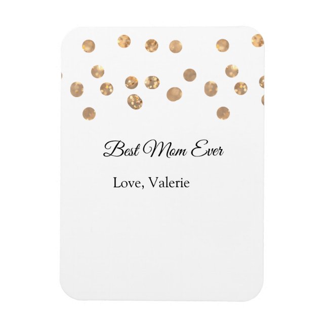 Goldene Bälle Glitzer Mama gibt Mutter je einen Na Magnet (Vertikal)