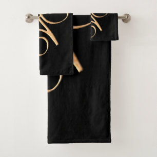 Goldene bedingungslose Liebe Badhandtuch Set