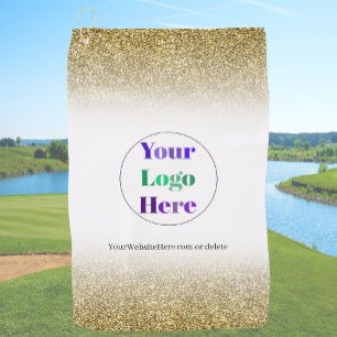 Goldene benutzerdefinierte Golfhandtücher mit Logo Golfhandtuch