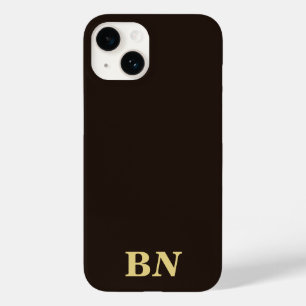 Goldene benutzerdefinierte Initialen minimalistisc Case-Mate iPhone 14 Hülle