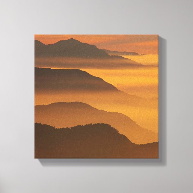 Goldene Berge Leinwanddruck (Vorderseite)