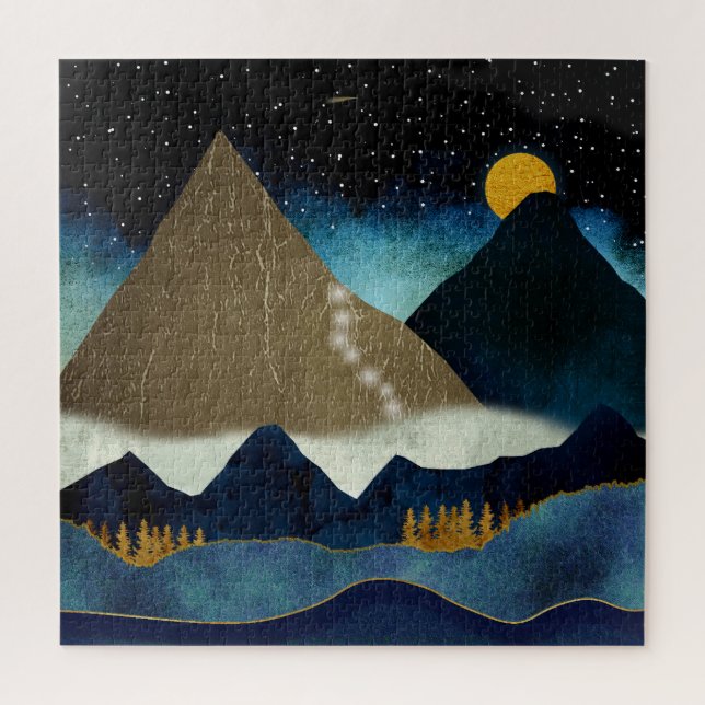 Goldene Bergketten Puzzle (Vertikal)