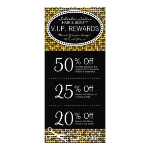 Goldene bezaubernde kundenspezifische werbekarte