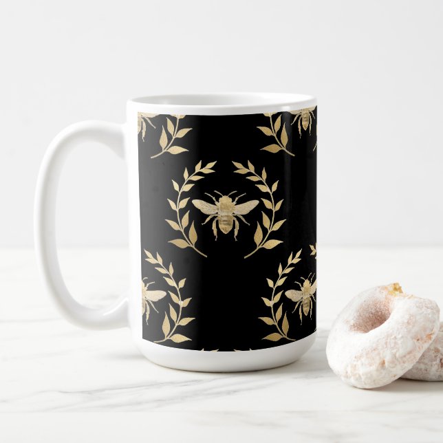 Goldene Biene Kaffeetasse (Mit Donut)