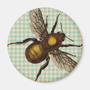 Goldene Bienen-Kunst Magnet