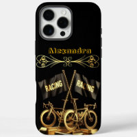 Goldene Bikefahnen in kühlem Display