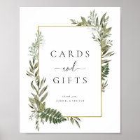 Goldene Bilderrahmen-Karten und Geschenke aus bota