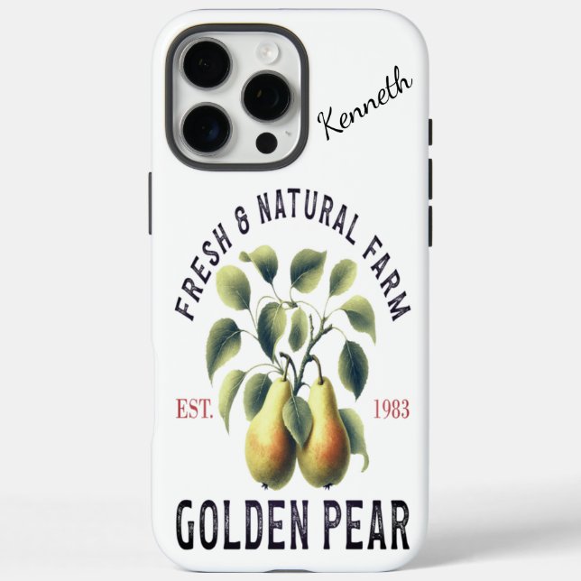 Goldene Birnen aus einem natürlichen Bauernhof Case-Mate iPhone Hülle (Rückseite)