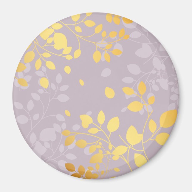 Goldene Blätter 9 Magnet (Vorne)