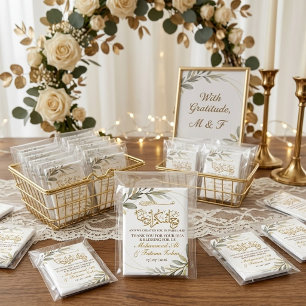 Goldene Blätter Eleganz Muslimische Hochzeit Magnet