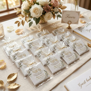 Goldene Blätter Eleganz Muslimische Hochzeit Magnet