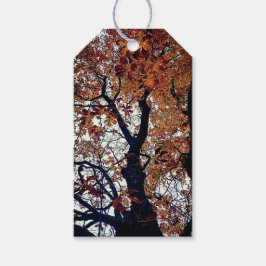 Goldene Blätter Geschenkanhänger