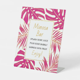 Goldene Blätter Hochzeit Brautparty Sockelschild