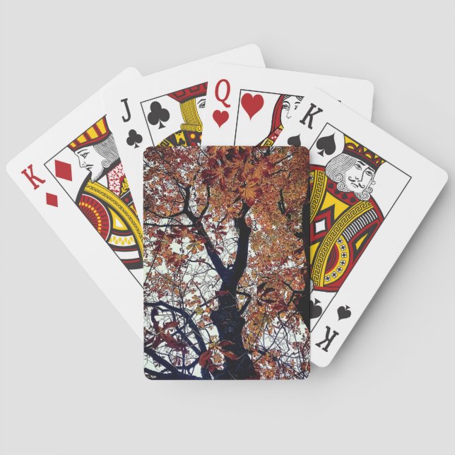 Goldene Blätter Spielkarten (Rückseite)