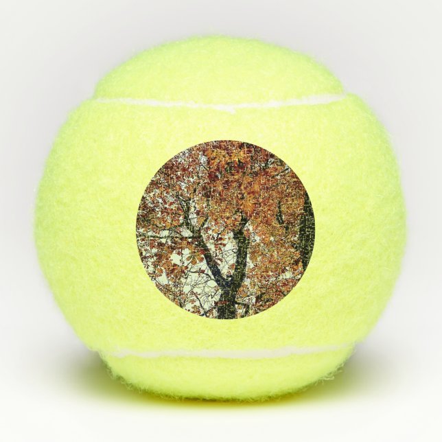 Goldene Blätter Tennisbälle (Vorderseite)