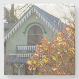 Goldene Blätter und Lebkuchen - Martha's Vineyard Steinuntersetzer