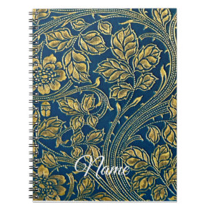 Goldene Blaue Eleganz Notizblock