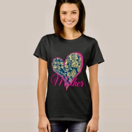 Goldene blaue Eleganz T-Shirt