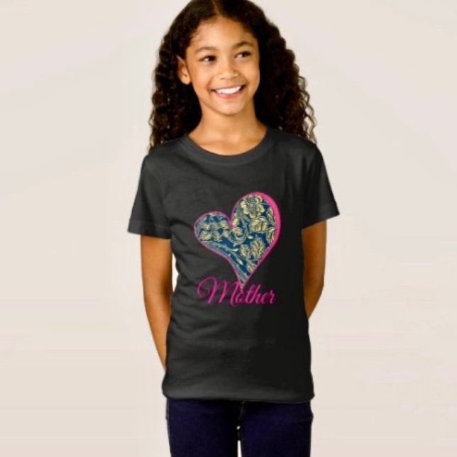 Goldene Blaue Eleganz T-Shirt (Cute and comfy kids’ tee for Mother’s Day—perfect for celebrating Mom with big smiles.
)