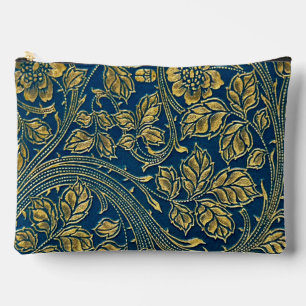 Goldene blaue Eleganz Zubehörtasche