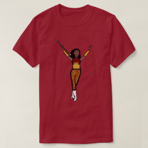 Goldene Blende Twirl Girl T - Shirt