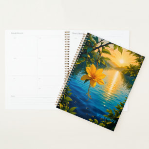 Goldene Blume bei Sonnenuntergang – Impressionisti Planer