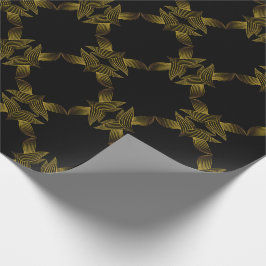 Goldene Blume Geschenkpapier