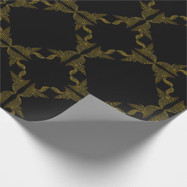 Goldene Blume Geschenkpapier