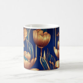 Goldene Blume Kaffeetasse