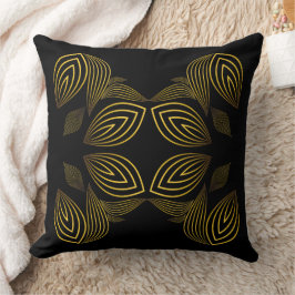 Goldene Blume Kissen