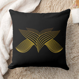 Goldene Blume Kissen