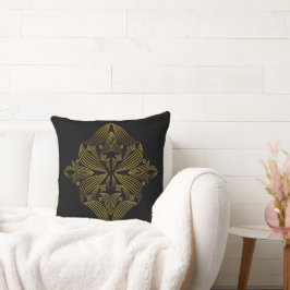 Goldene Blume Kissen