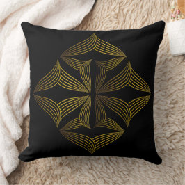 Goldene Blume Kissen