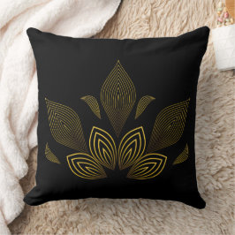 Goldene Blume Kissen