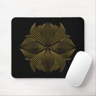 Goldene Blume Mousepad