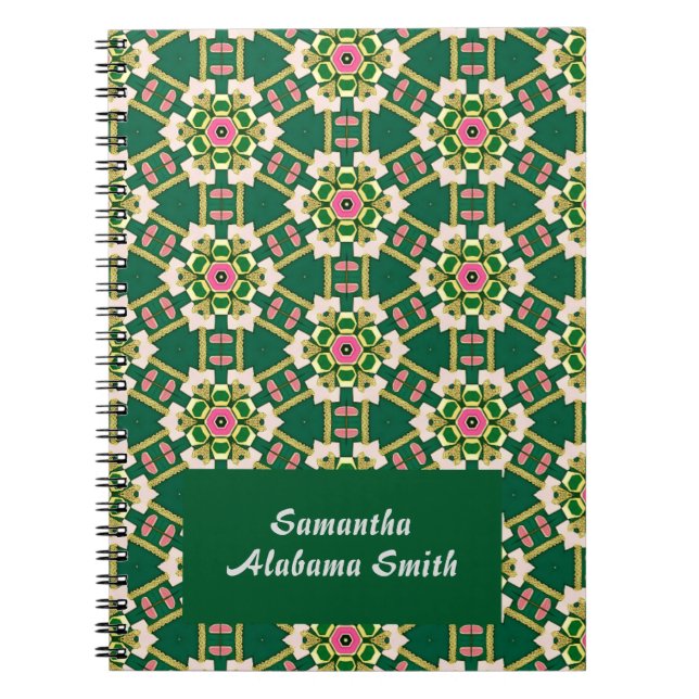 Goldene Blume Notizblock (Vorderseite)