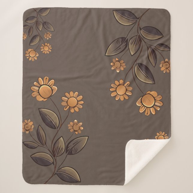 Goldene Blume Sherpadecke (Vorderseite)