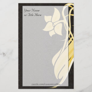 Goldene Blume Stationery Briefpapier