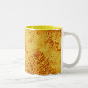Goldene Blume Tasse