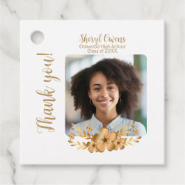 Goldene Blume Uni-Abschluß Geschenkanhänger