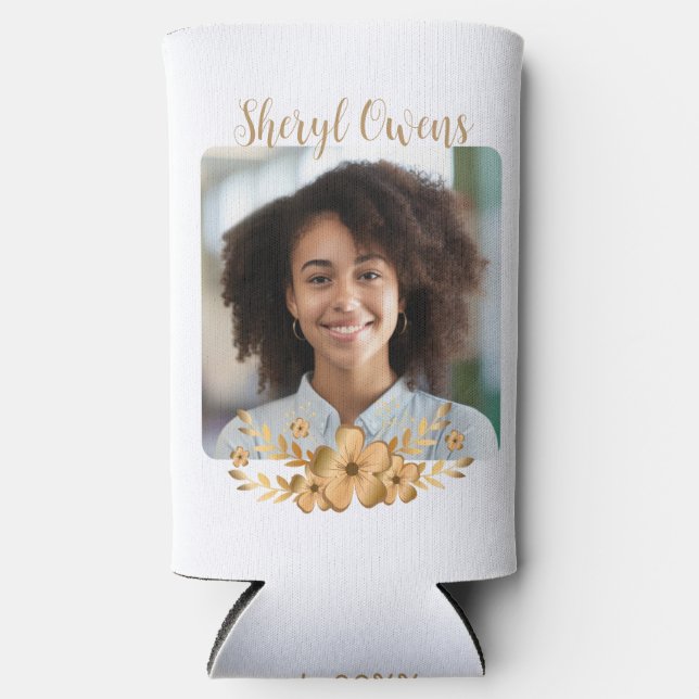 Goldene Blume Uni-Abschluß Selters Dosenkühler (Vorderseite)