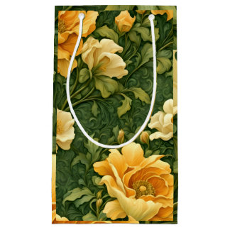 Goldene Blumengardine Kleine Geschenktüte