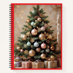 "Goldene Blumenmuster" Notizbuch